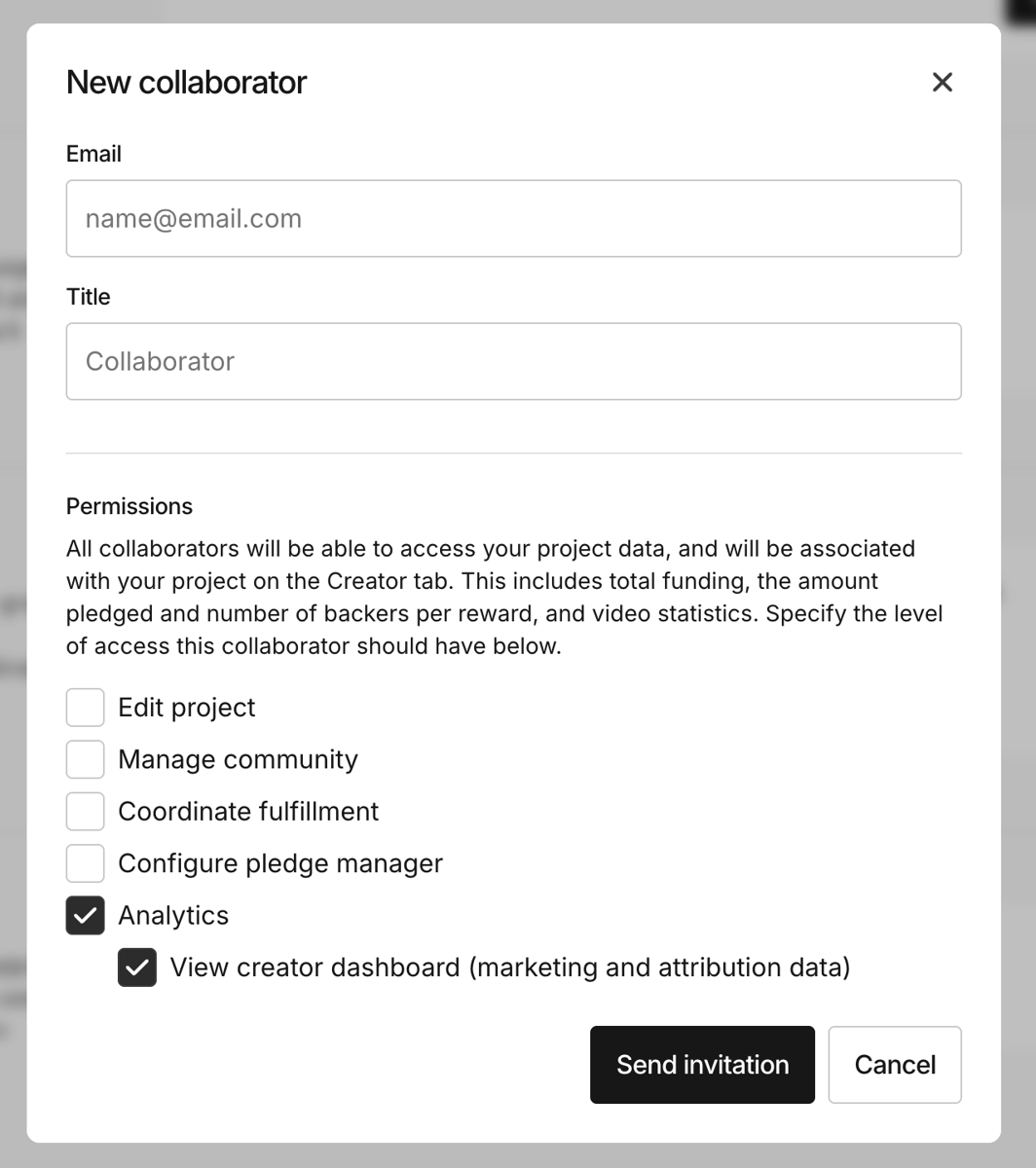 Granular Collaborator Permissions: Analytics